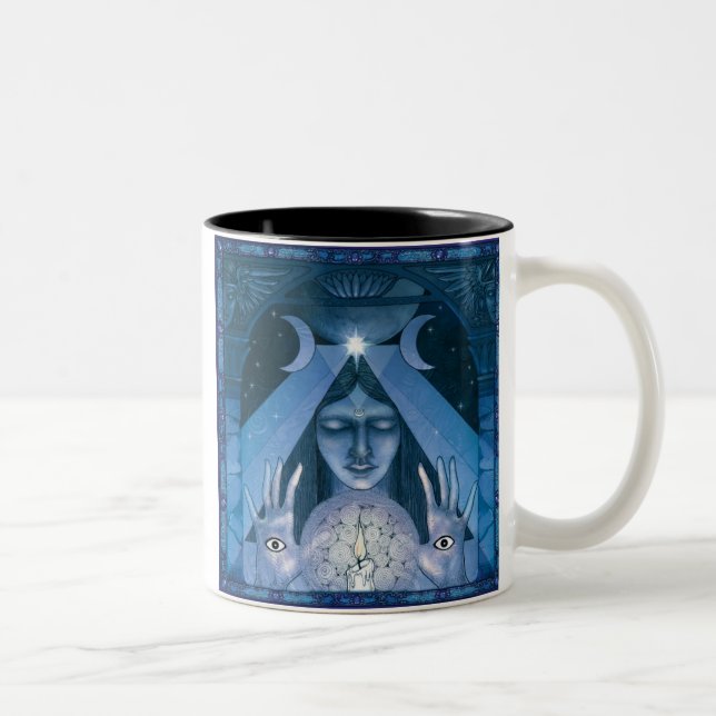 Caneca De Café Em Dois Tons Sacerdotisa (Direita)