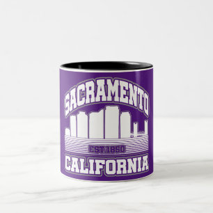Caneca De Café Em Dois Tons Sacramento,Califórnia