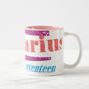 Caneca De Café Em Dois Tons Sagitário LtPink