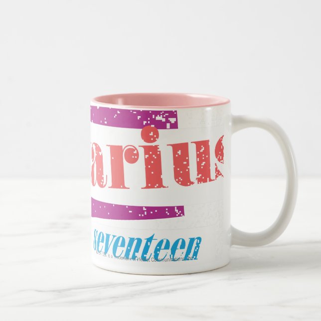 Caneca De Café Em Dois Tons Sagitário LtPink (Direita)