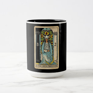 Caneca De Café Em Dois Tons Sagrada Sacerdotisa Tarot