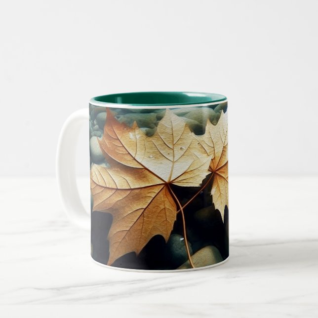 Caneca De Café Em Dois Tons Saídas No Rio (Frente Esquerda)