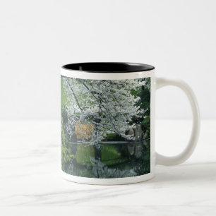 Caneca De Café Em Dois Tons Sakura, Koishikawa Koraku-en Garden, Tóquio,