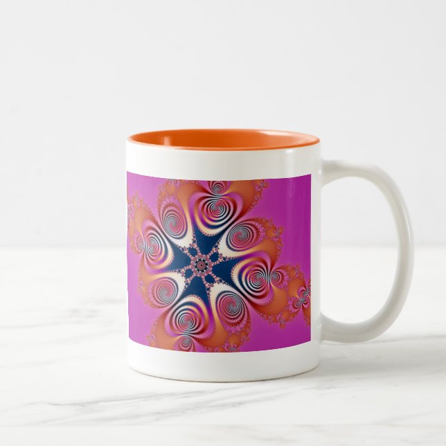 Caneca De Café Em Dois Tons Salamander - Arte Fractal (Direita)