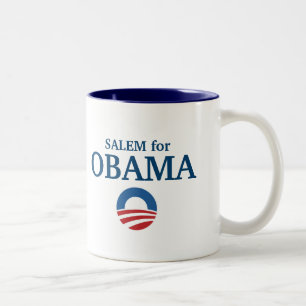 Caneca De Café Em Dois Tons SALEM para o costume de Obama sua cidade
