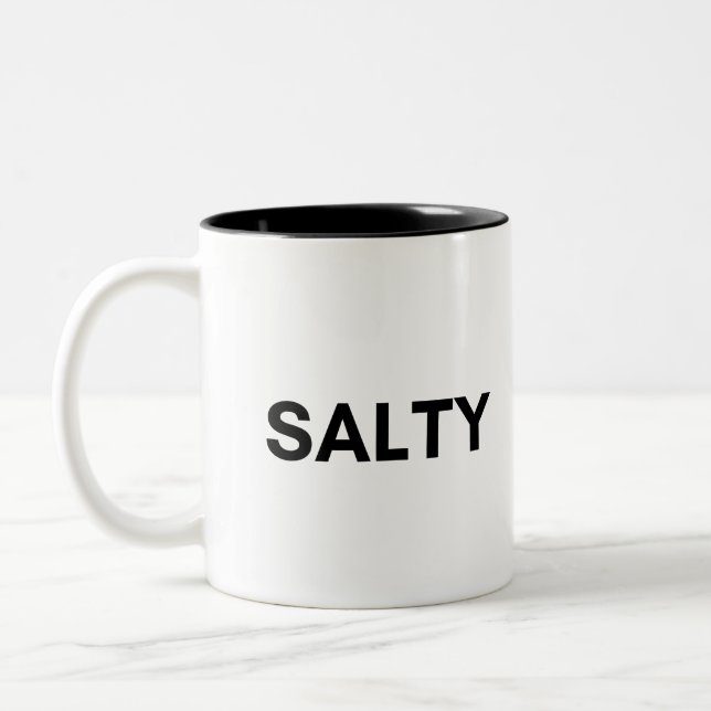 Caneca De Café Em Dois Tons salgado (Esquerda)