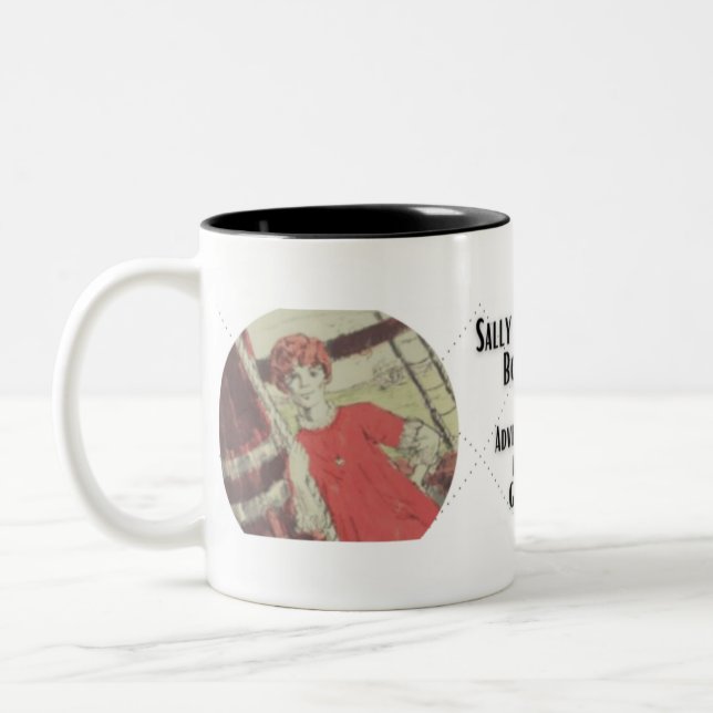 Caneca De Café Em Dois Tons Sally Watson - Adventurer & Autor (Esquerda)