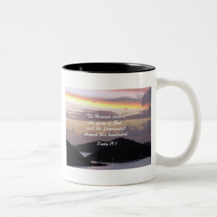 Caneca De Café Em Dois Tons Salmo 19:1