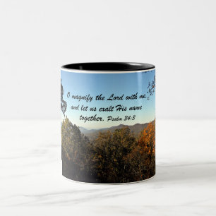 Caneca De Café Em Dois Tons Salmo 34:3
