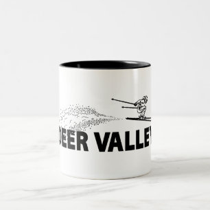 Caneca De Café Em Dois Tons Salta de Esqui Deer Valley Utah