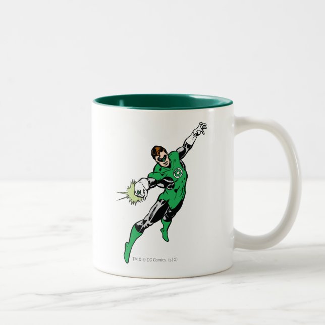 Caneca De Café Em Dois Tons Salto Lanterna Verde (Direita)