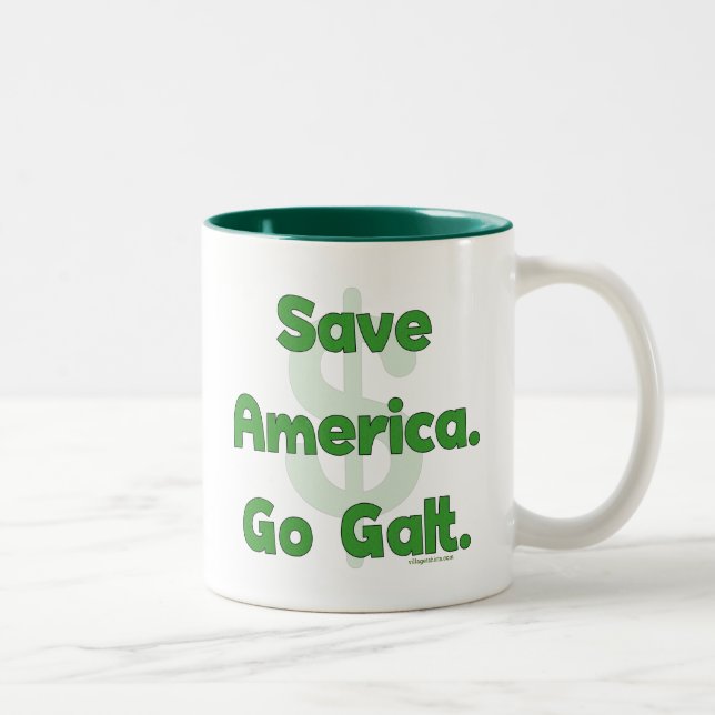 Caneca De Café Em Dois Tons Salvar América vão Galt (Direita)