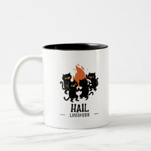 Caneca De Café Em Dois Tons Salve Lucipurr