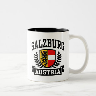 Caneca De Café Em Dois Tons Salzburg Áustria