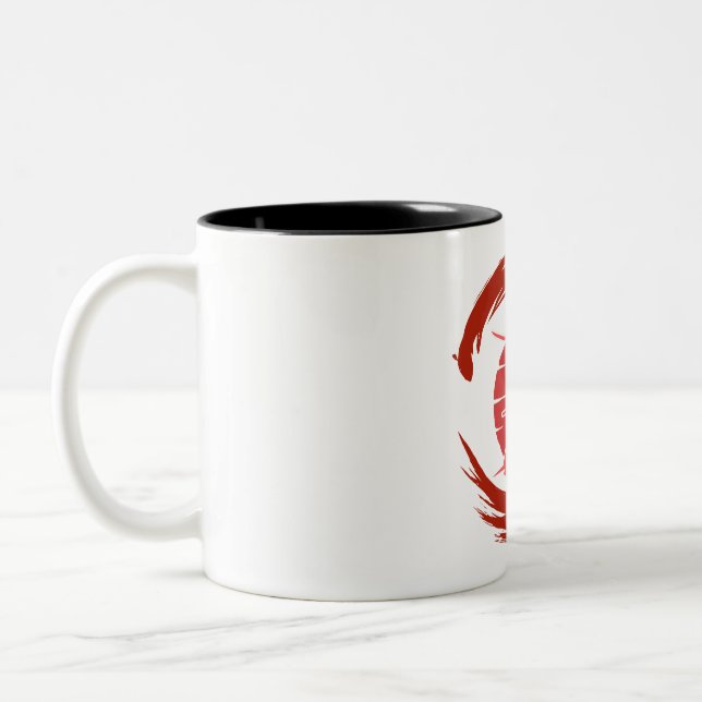 Caneca De Café Em Dois Tons samurai (Esquerda)