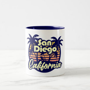 Caneca De Café Em Dois Tons San Diego California