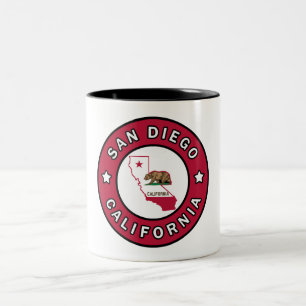 Caneca De Café Em Dois Tons San Diego Califórnia