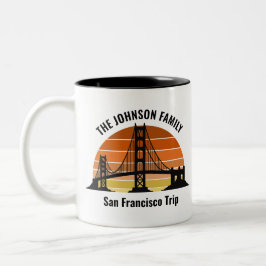 Caneca De Café Em Dois Tons San Francisco Bridge Sunset Trip Souvenir