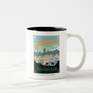 Caneca De Café Em Dois Tons San Francisco, CA - Carteira Postal