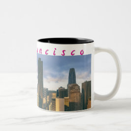 Caneca De Café Em Dois Tons San Francisco Skyline