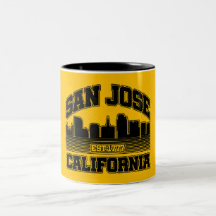 Caneca De Café Em Dois Tons San Jose, Califórnia