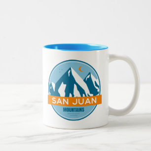Caneca De Café Em Dois Tons San Juan Mountain Colorado Novo México
