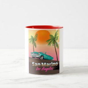 Caneca De Café Em Dois Tons San Marino Los Angeles