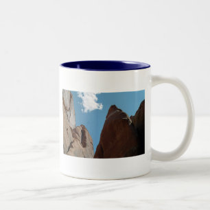 Caneca De Café Em Dois Tons Sandstone Rock Fins Utah Desert Photo