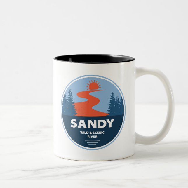 Caneca De Café Em Dois Tons Sandy Wild E Scenic River (Direita)