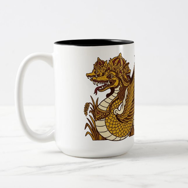 Caneca De Café Em Dois Tons Sang Hyang Antaboga (Esquerda)