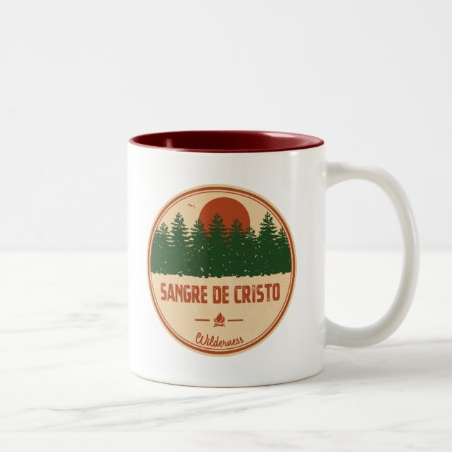 Caneca De Café Em Dois Tons Sangre De Cristo Wilderness (Direita)