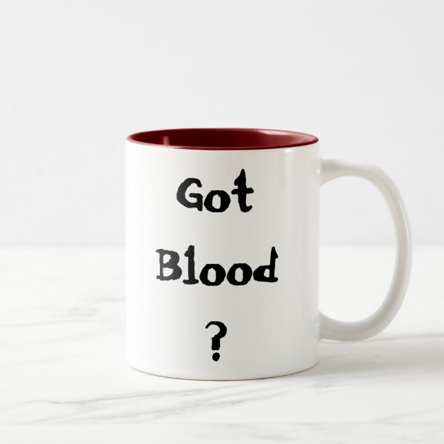 Caneca De Café Em Dois Tons Sangue obtido? (Direita)