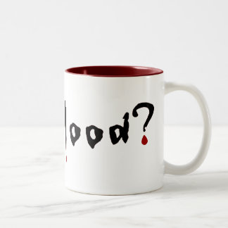 Caneca De Café Em Dois Tons sangue obtido?