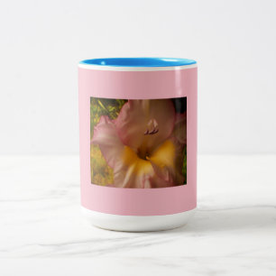 Caneca De Café Em Dois Tons Sangue rosa e roxo