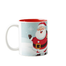 Santa Claus and the reindeer