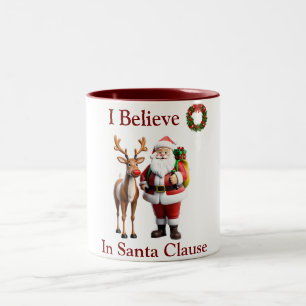 Caneca De Café Em Dois Tons Santa Clause