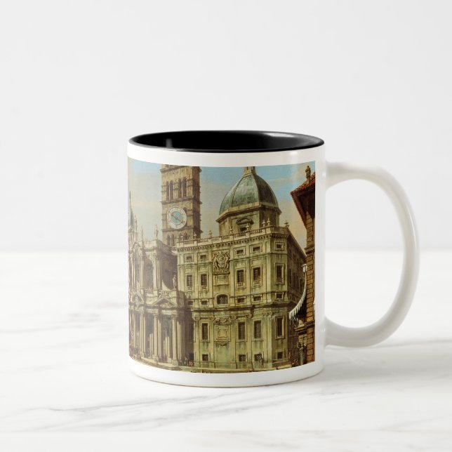 Caneca De Café Em Dois Tons Santa Maria Maggiore, Roma, 1739 (Direita)