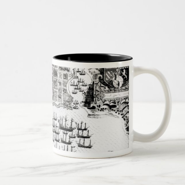 Caneca De Café Em Dois Tons Santiago, Cabo Verde, 1589 (Direita)