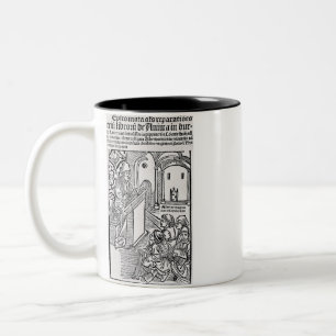 Caneca De Café Em Dois Tons Santo Alberto Magno Doutor Universal Arte