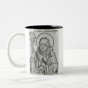 Caneca De Café Em Dois Tons Santo Columba Apóstolo dos Pictos