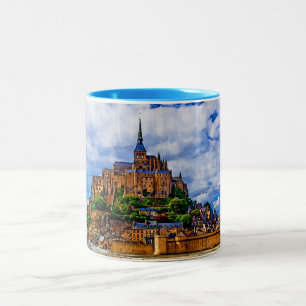 Caneca De Café Em Dois Tons Santo Le Mont Michel