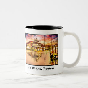 Caneca De Café Em Dois Tons Santo Michaels Maryland Mug