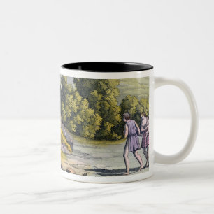 Caneca De Café Em Dois Tons Santuário de Sun, Peru, 'de Le Traje Ancien e de