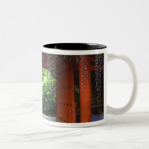Caneca De Café Em Dois Tons Santuário Kasuga, Nara, Japão