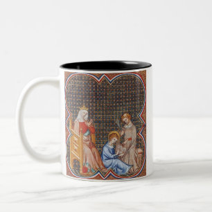 Caneca De Café Em Dois Tons São Luís IX da França Patrono dos Reis Arte