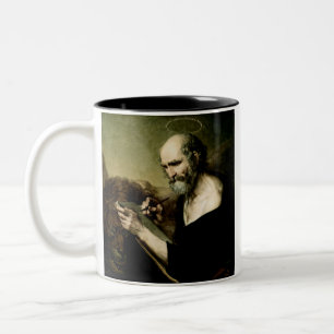 Caneca De Café Em Dois Tons São Marcos o Evangelista Premium Venetian Majestad