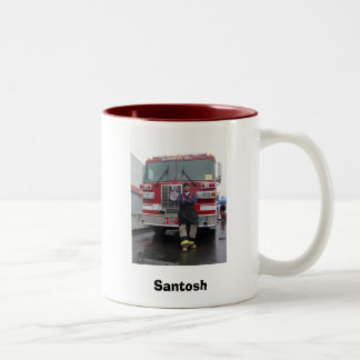 Caneca De Café Em Dois Tons Sapador-bombeiro