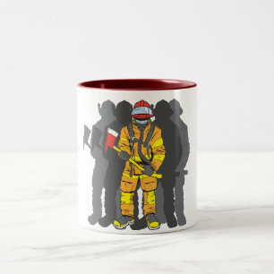 Caneca De Café Em Dois Tons Sapador-bombeiro final