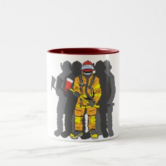 Caneca De Café Em Dois Tons Sapador-bombeiro final