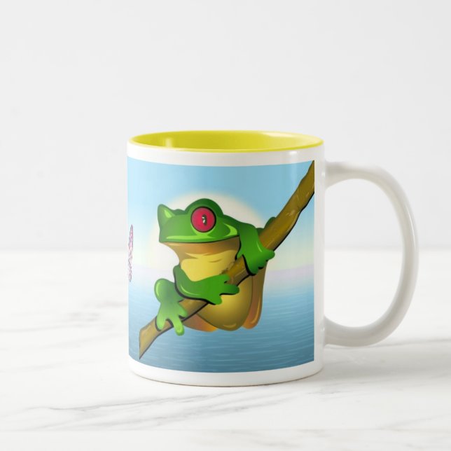 Caneca De Café Em Dois Tons Sapo (Direita)